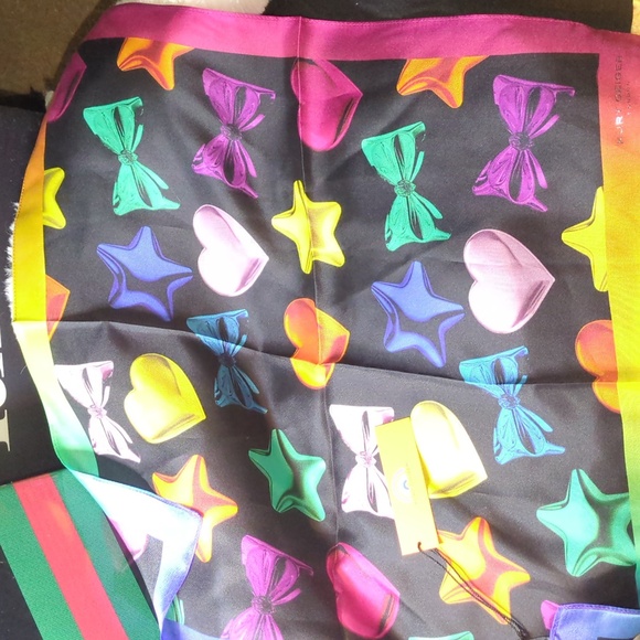 Kurt Geiger Multicolor Patterned Scarf - Picture 5 of 6